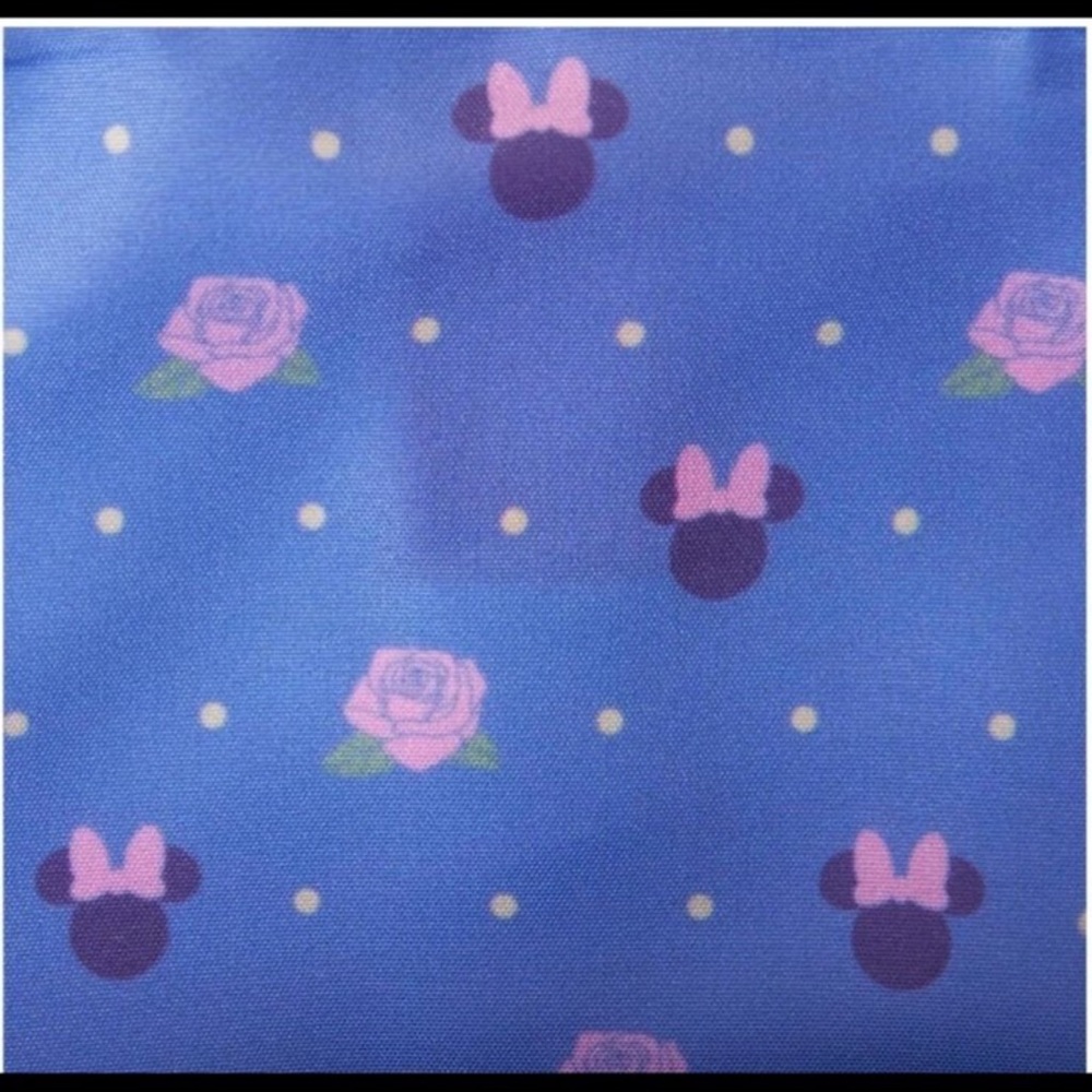 Loungefly Disney Minnie Mouse Floral & Lace Crossbody Bag With Matching Wallet - Picture 4 of 8